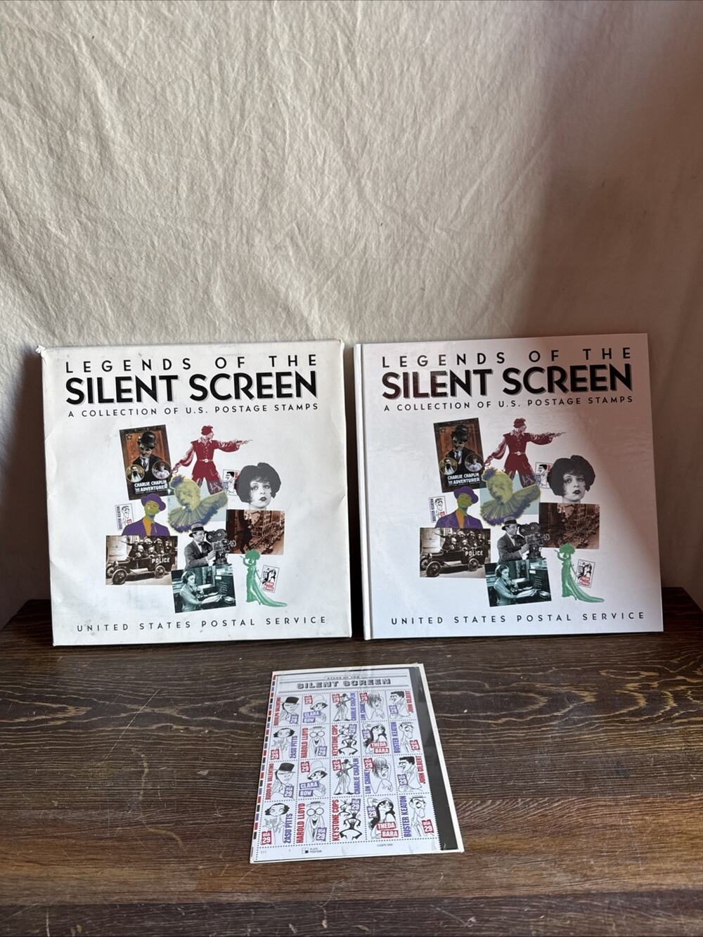 1994 Legends of the Silent Screen U.S. Postal Service Book with stamp set Sealed